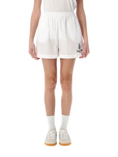 SPORTY AND RICH COTTON SHORTS