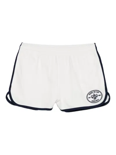 Sporty And Rich Elastic Waist Shorts In White