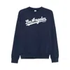 Sporty And Rich Womens Dark Navy Dodgers Round-neck Cotton-jersey Sweatshirt