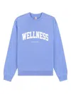 Sporty And Rich Cotton Sweatshirt In Blue