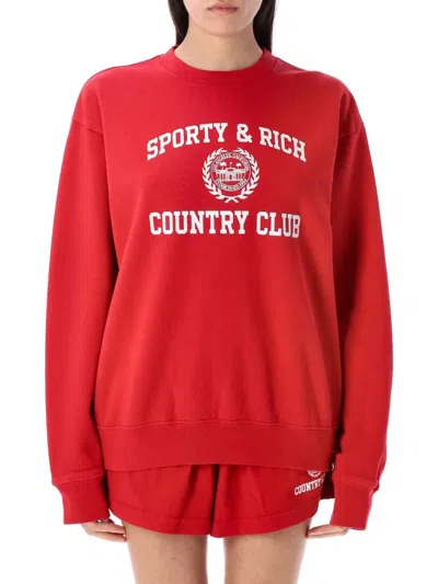 SPORTY AND RICH COTTON SWEATSHIRT