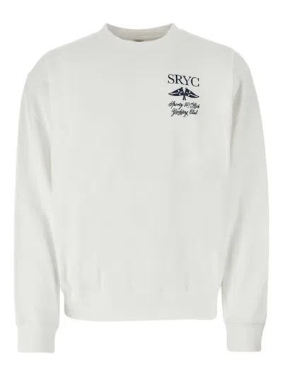 Sporty And Rich Cotton Sweatshirt In White