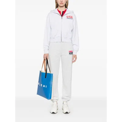 Sporty And Rich Cotton Sweatshirts In Grey