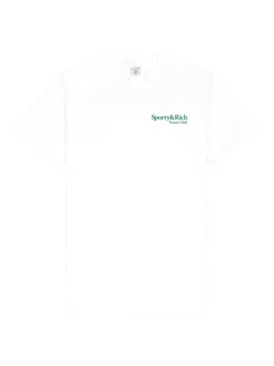 Sporty And Rich Cotton T-shirt In White