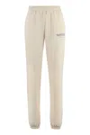Sporty And Rich Sporty & Rich Team Logo Cotton Sweatpants In Beige