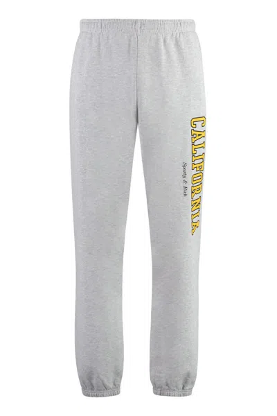 Sporty And Rich Sporty & Rich Cotton Track-pants In Grey