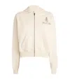 Sporty And Rich Cotton Vendome Zip Hoodie In Ivory