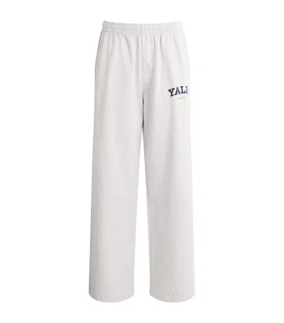 Sporty And Rich Cotton Nautical Sweatpants In White