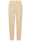 SPORTY AND RICH SPORTY & RICH CREAM COTTON SPORTY PANTS