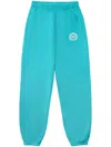 Sporty And Rich Crest Cotton Track Pants In Blue