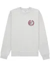 Sporty And Rich Crest Logo-print Sweatshirt In Grey