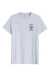 Sporty And Rich Sporty & Rich Crest Seal 100th Anniversary Graphic T-shirt In Heather Gray