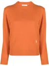 Sporty And Rich Crew-neck Jumper In Orange