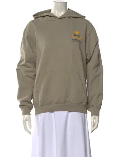 Pre-owned Sporty And Rich Crew Neck Long Sleeve Sweatshirt In Neutral