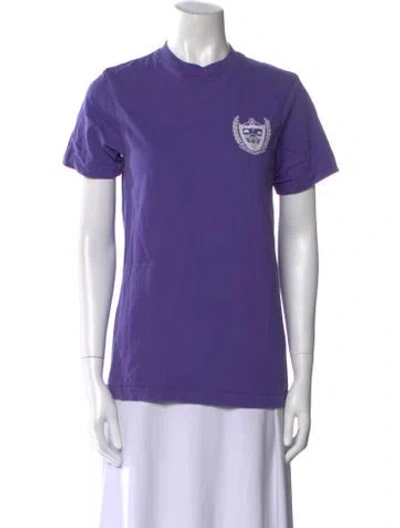 Pre-owned Sporty And Rich Crew Neck Short Sleeve T-shirt In Blue