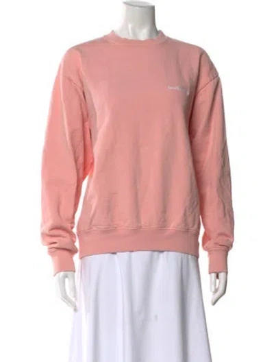Pre-owned Sporty And Rich Crew Neck Sweater In Pink