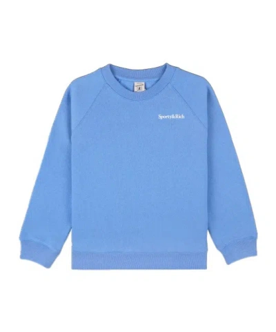 Sporty And Rich Kids' Crew Neck Sweatshirt In Blue