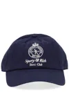 Sporty And Rich "crown Tennis" Baseball Cap In Blue
