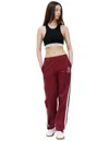 Sporty And Rich Crown Logo-embroidered Woven Track Jogging Bottoms In Burgundy
