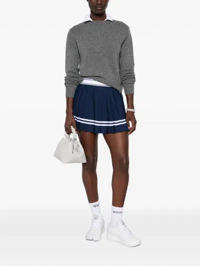 Sporty And Rich Crystal-embellished Sweater In Black