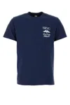 Sporty And Rich Crew-neck Logo T-shirt In Soft Cotton