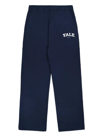 Sporty And Rich Dark Navy Track Pants In Blue