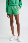Sporty And Rich Disco High Waist Shorts In Verde