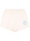 Sporty And Rich Disco Lion Crest-print Shorts In Neutrals