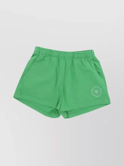 SPORTY AND RICH DISCO SHORTS WITH BACK POCKET AND ELASTIC WAISTBAND