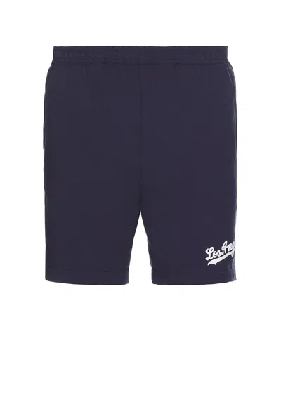 Sporty And Rich Dodgers Gym Short In Dark Navy