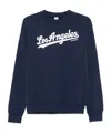 Sporty And Rich Womens Dark Navy Dodgers Round-neck Cotton-jersey Sweatshirt