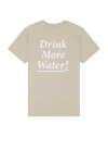 SPORTY AND RICH DRINK MORE WATER T-SHIRT