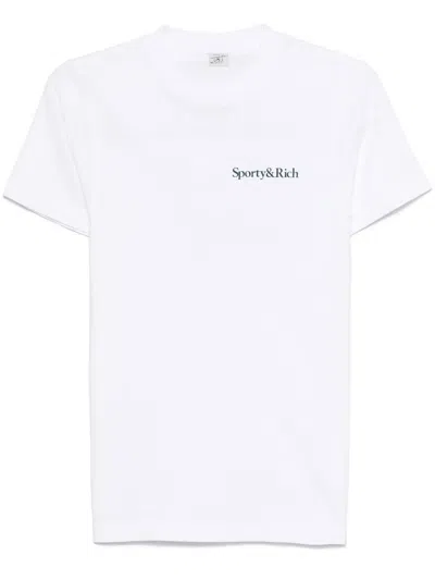 Sporty And Rich Drink More Water T-shirt In White