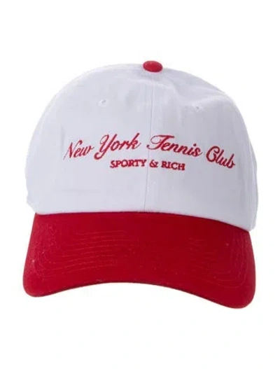 Pre-owned Sporty And Rich Dual Toned Embroidered Baseball Hat W/tags In Multi
