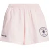 Sporty And Rich Sporty & Rich Eden Crest Cotton Disco Shorts In Pink