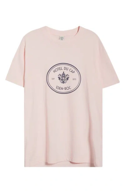 Sporty And Rich Sporty & Rich Eden Crest Cotton Graphic T-shirt In Pink