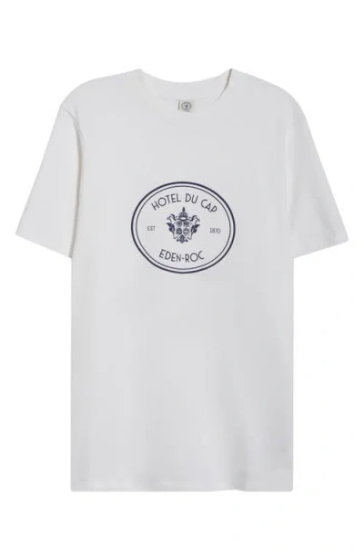 Sporty And Rich Sporty & Rich Eden Crest Cotton Graphic T-shirt In White
