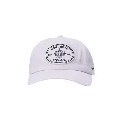 Pre-owned Sporty And Rich Sporty & Rich Eden Crest Hat 'white' | Men's Size Onesize