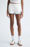 Sporty And Rich Elastic Waist Shorts In White