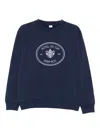 Sporty And Rich Eden-roc Crest Sweatshirt In Blue