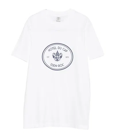 Sporty And Rich Eden Roc Crest T-shirt In White