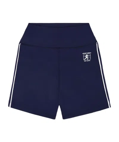 SPORTY AND RICH ELASTIC WAIST-EDGE SHORTS