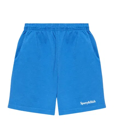 Sporty And Rich Sporty & Rich Relaxed Shorts In Blue