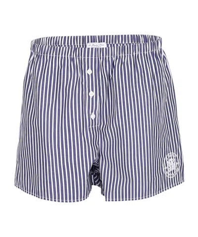 Sporty And Rich Elastic Waist Shorts In White