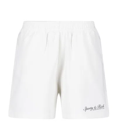 Sporty And Rich Elastic Waist Shorts In Yellow