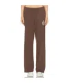 Sporty And Rich Elastic Waist Sports Pants In Brown
