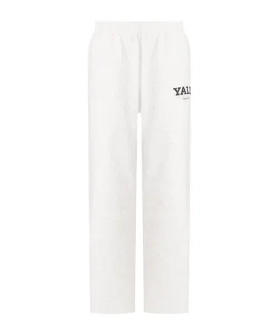 Sporty And Rich Elastic Waist Sports Pants In White