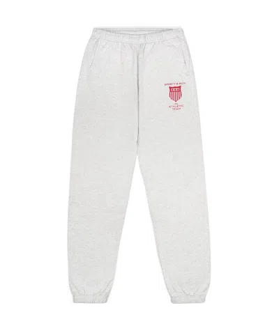 Sporty And Rich Elastic Waist Sweatpants In Grey