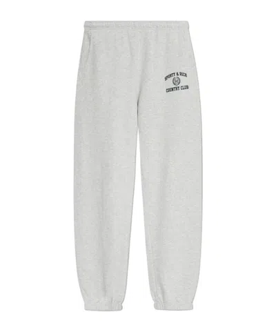 Sporty And Rich Elastic Waist Sweatpants In White