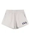Sporty And Rich Elasticated Logo Shorts In Gray
